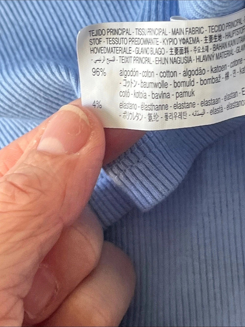 Zara Blue Ruffle Sleeve Top - Picture 6 of 6